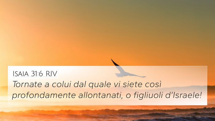 Isaia 31:6 RIV Bible Verse Image