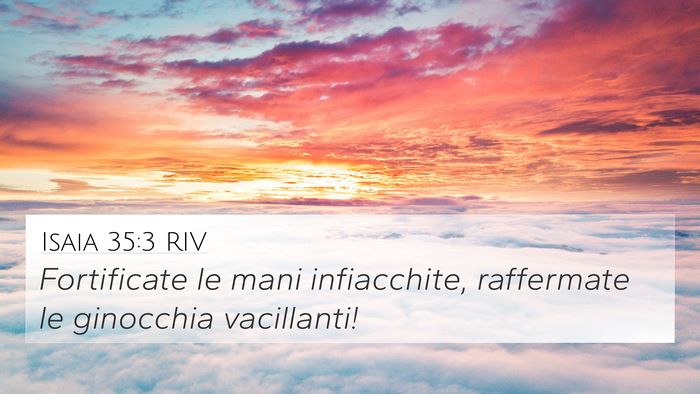 Isaia 35:3 RIV Bible Verse Image
