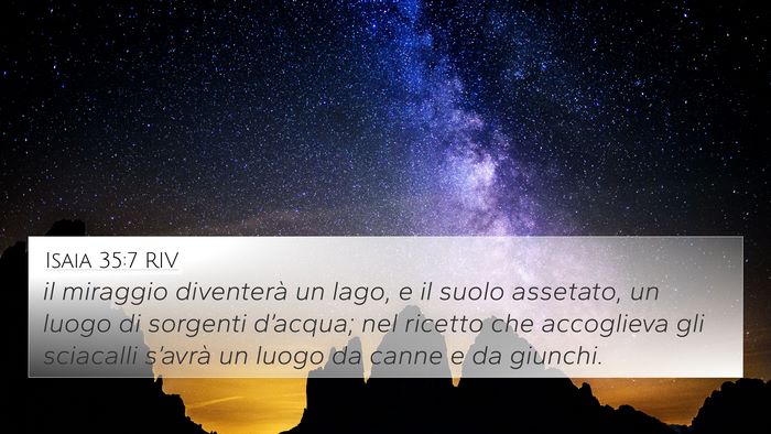 Isaia 35:7 RIV Bible Verse Image