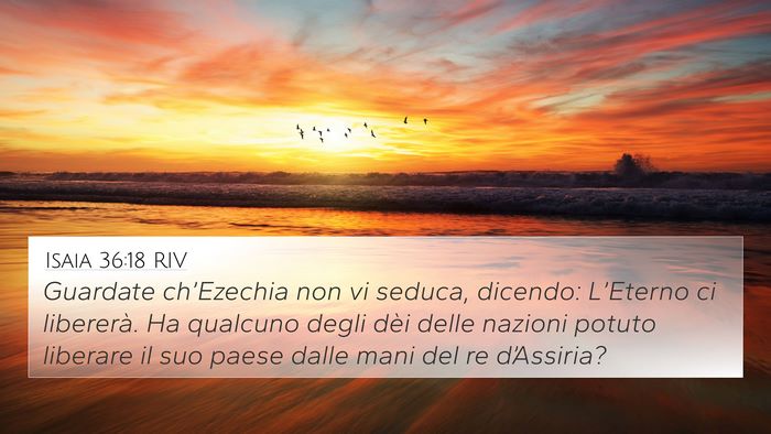 Isaia 36:18 RIV Bible Verse Image