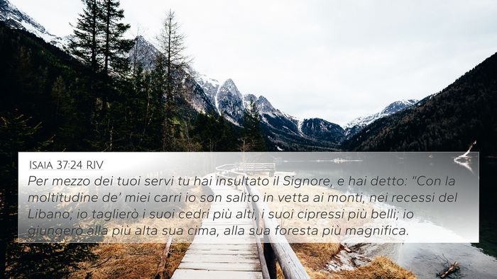 Isaia 37:24 RIV Bible Verse Image