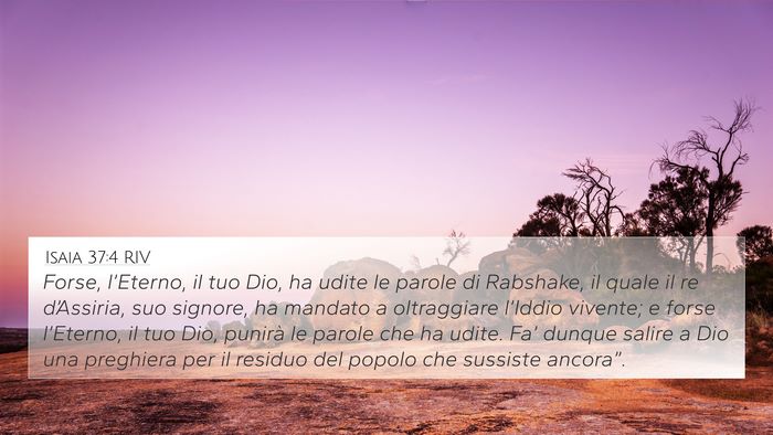 Isaia 37:4 RIV Bible Verse Image