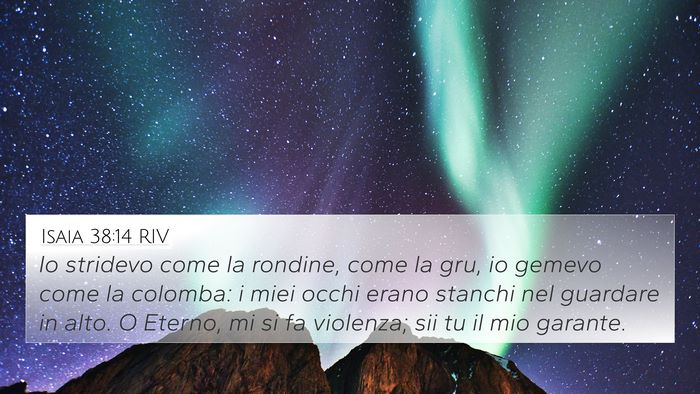 Isaia 38:14 RIV Bible Verse Image
