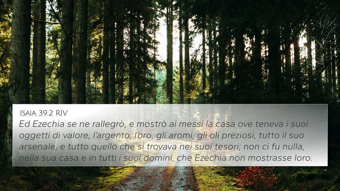 Isaia 39:2 RIV Bible Verse Image
