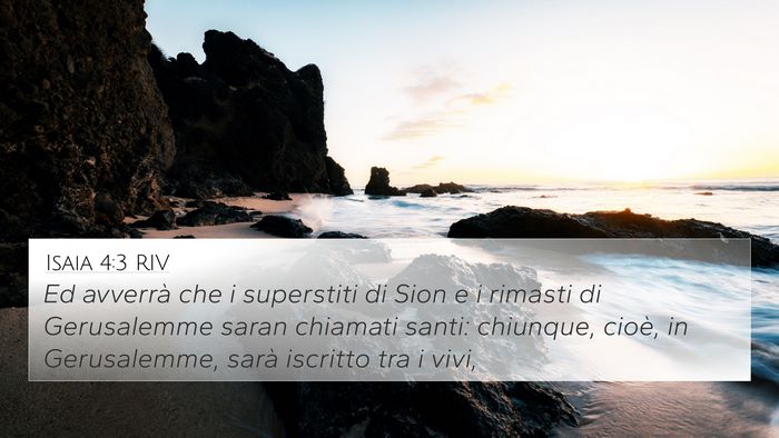Isaia 4:3 RIV Bible Verse Image