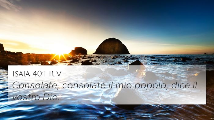 Isaia 40:1 RIV Bible Verse Image