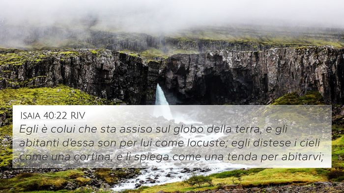 Isaia 40:22 RIV Bible Verse Image