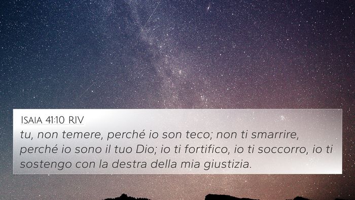 Isaia 41:10 RIV Bible Verse Image