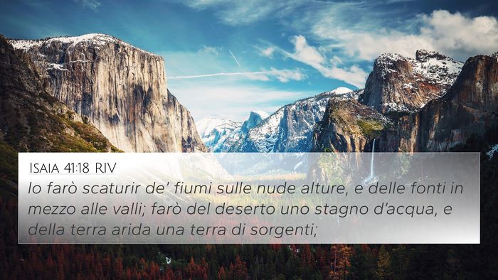 Isaia 41:18 RIV Bible Verse Image
