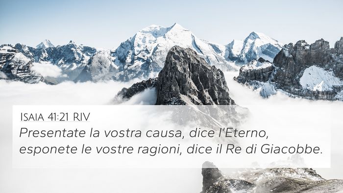 Isaia 41:21 RIV Bible Verse Image