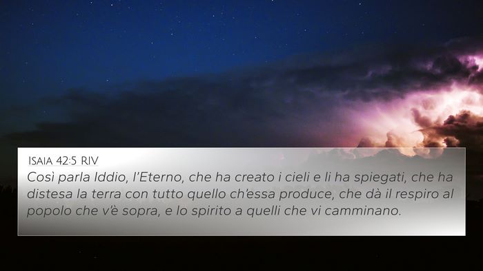 Isaia 42:5 RIV Bible Verse Image