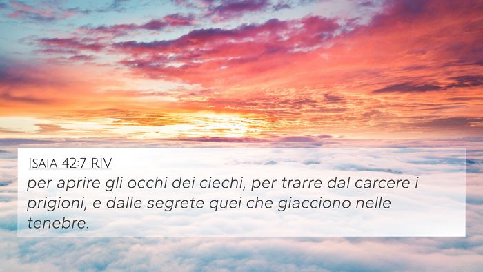 Isaia 42:7 RIV Bible Verse Image