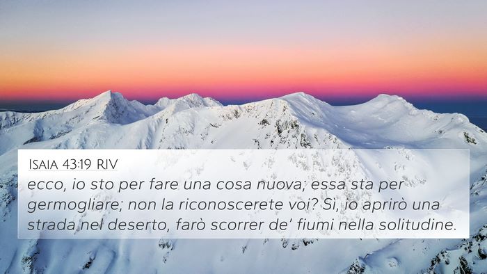 Isaia 43:19 RIV Bible Verse Image