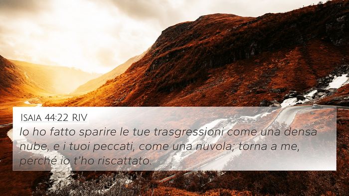 Isaia 44:22 RIV Bible Verse Image