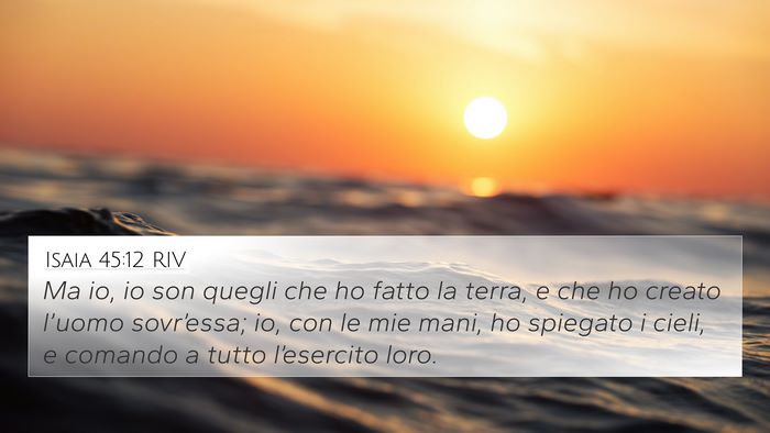 Isaia 45:12 RIV Bible Verse Image