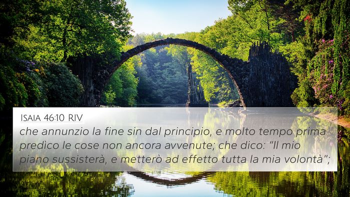 Isaia 46:10 RIV Bible Verse Image