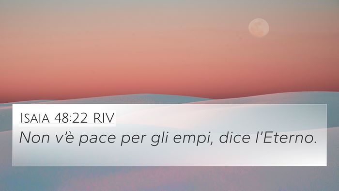 Isaia 48:22 RIV Bible Verse Image
