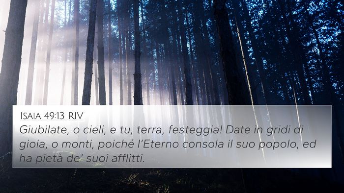 Isaia 49:13 RIV Bible Verse Image