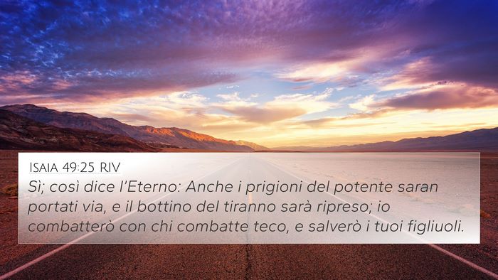 Isaia 49:25 RIV Bible Verse Image