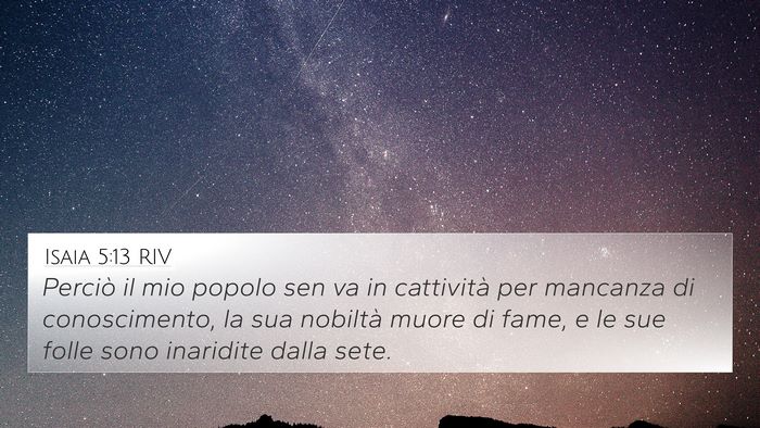 Isaia 5:13 RIV Bible Verse Image