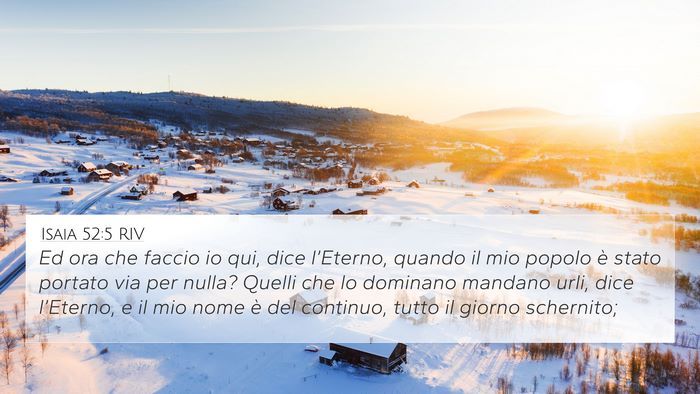 Isaia 52:5 RIV Bible Verse Image