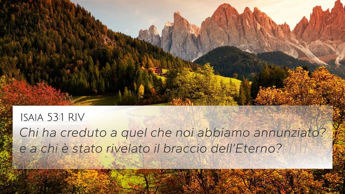 Isaia 53:1 RIV Bible Verse Image