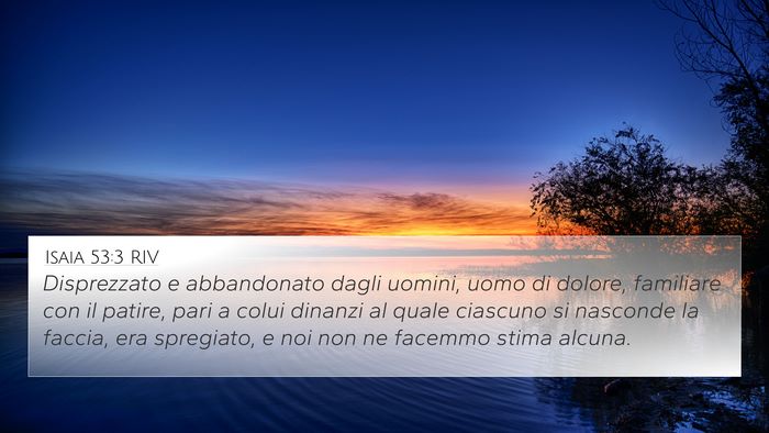 Isaia 53:3 RIV Bible Verse Image