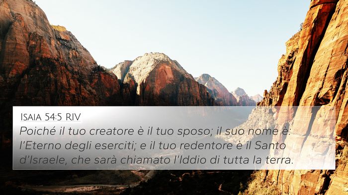 Isaia 54:5 RIV Bible Verse Image