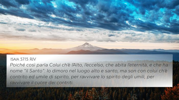Isaia 57:15 RIV Bible Verse Image