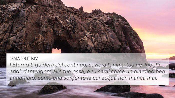 Isaia 58:11 RIV Bible Verse Image