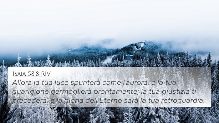 Isaia 58:8 RIV Bible Verse Image