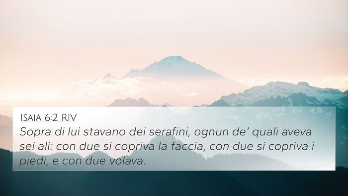 Isaia 6:2 RIV Bible Verse Image