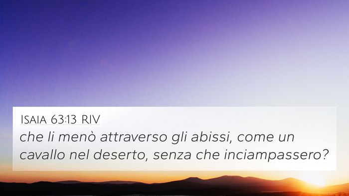 Isaia 63:13 RIV Bible Verse Image