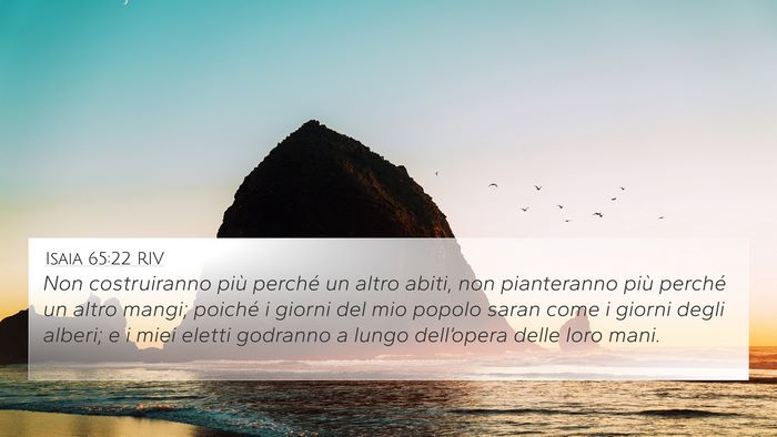 Isaia 65:22 RIV Bible Verse Image