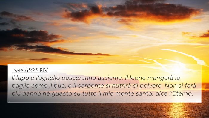Isaia 65:25 RIV Bible Verse Image