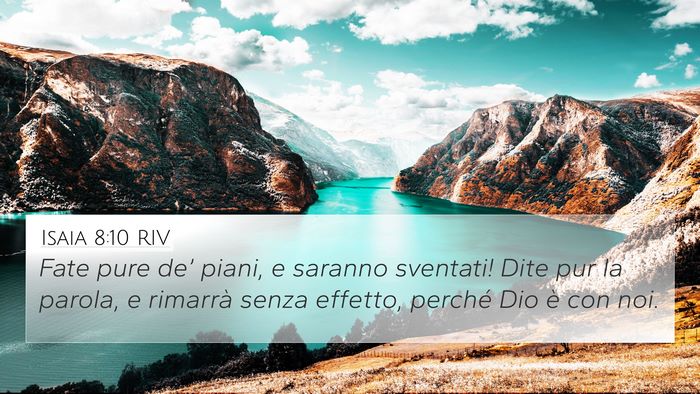 Isaia 8:10 RIV Bible Verse Image