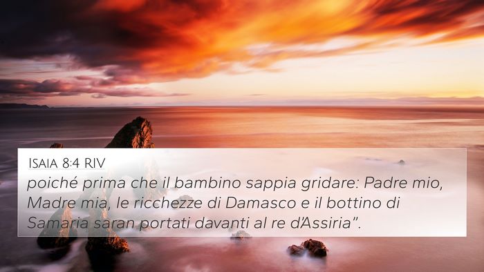 Isaia 8:4 RIV Bible Verse Image