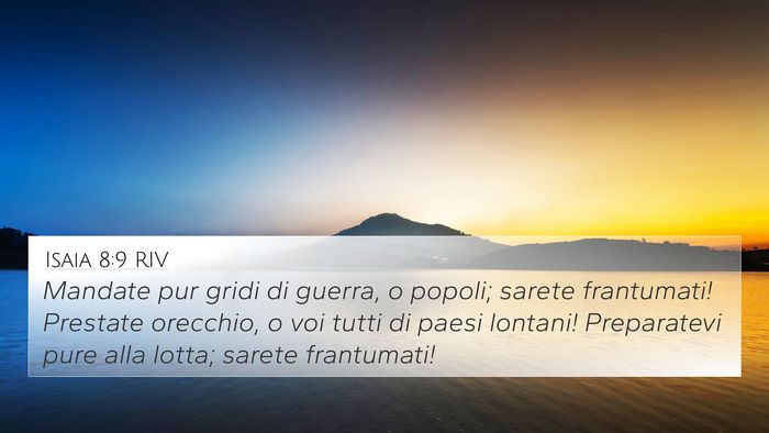 Isaia 8:9 RIV Bible Verse Image