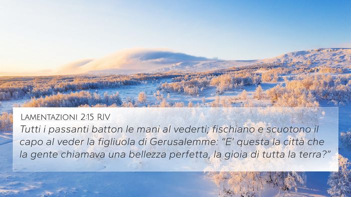Lamentazioni 2:15 RIV Bible Verse Image