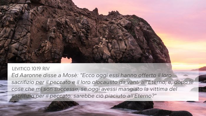 Levitico 10:19 RIV 4K Wallpaper - Ed Aaronne disse a Mosè: “Ecco oggi essi hanno - 4K Wallpaper Bible Verse