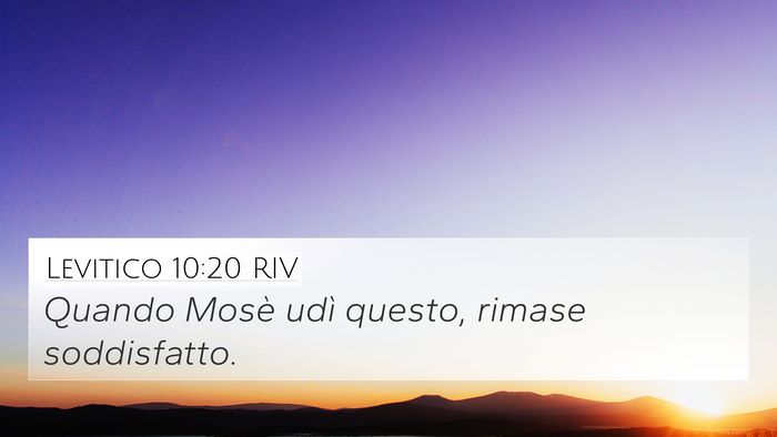 Levitico 10:20 RIV 4K Wallpaper - Quando Mosè udì questo, rimase - 4K Wallpaper Bible Verse