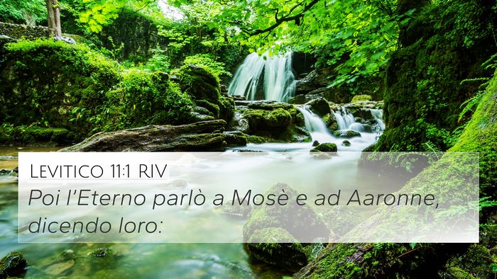 Levitico 11:1 RIV Bible Verse Image