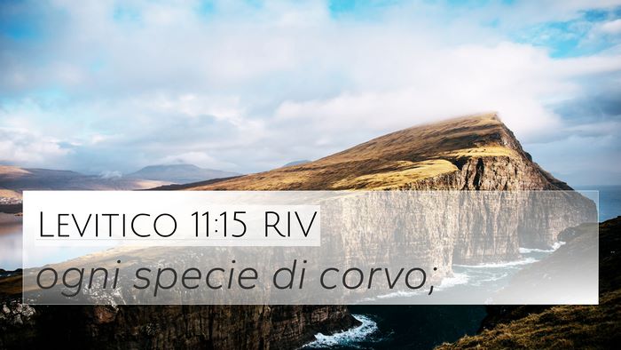 Levitico 11:15 RIV 4K Wallpaper - ogni specie di - 4K Wallpaper Bible Verse