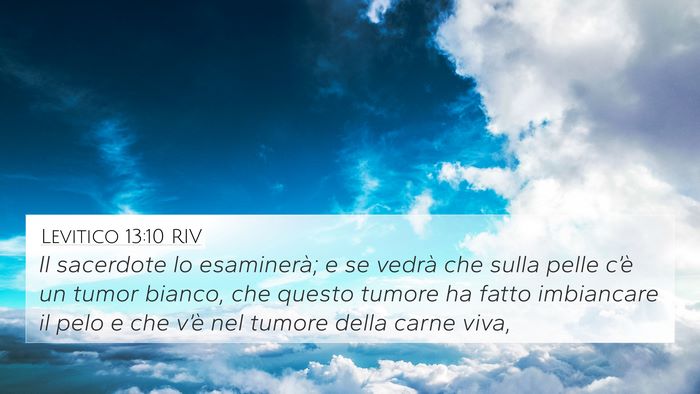 Levitico 13:10 RIV 4K Wallpaper - Il sacerdote lo esaminerà; e se vedrà che sulla - 4K Wallpaper Bible Verse