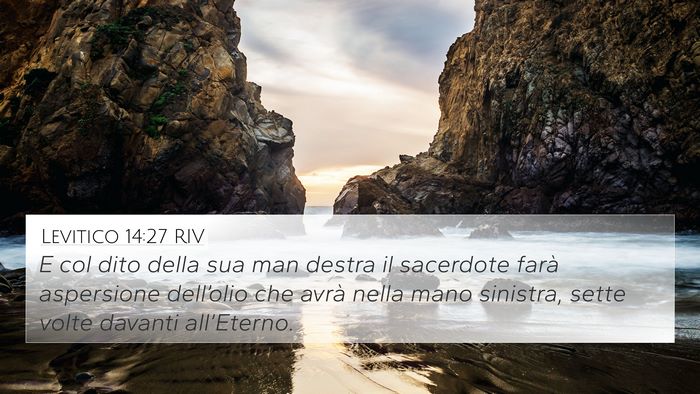 Levitico 14:27 RIV 4K Wallpaper - E col dito della sua man destra il sacerdote - 4K Wallpaper Bible Verse