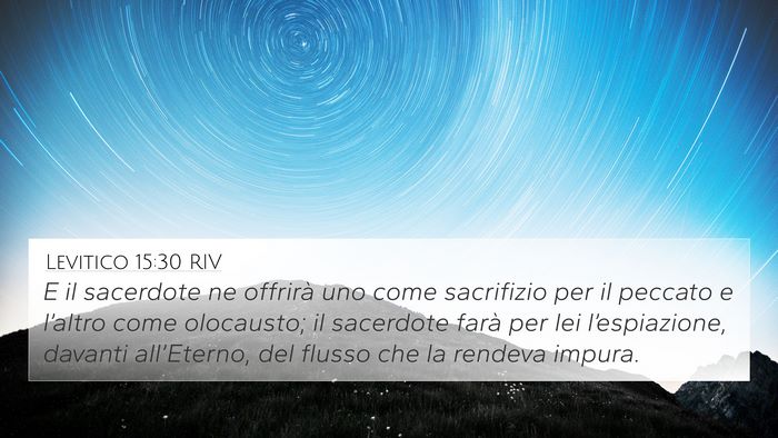Levitico 15:30 RIV 4K Wallpaper - E il sacerdote ne offrirà uno come sacrifizio - 4K Wallpaper Bible Verse