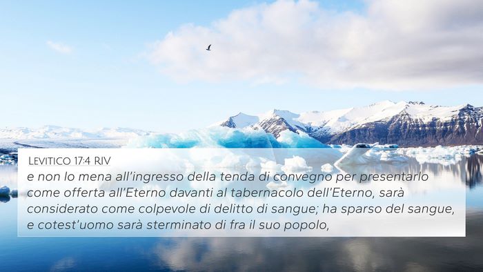 Levitico 17:4 RIV 4K Wallpaper - e non lo mena all’ingresso della tenda di - 4K Wallpaper Bible Verse