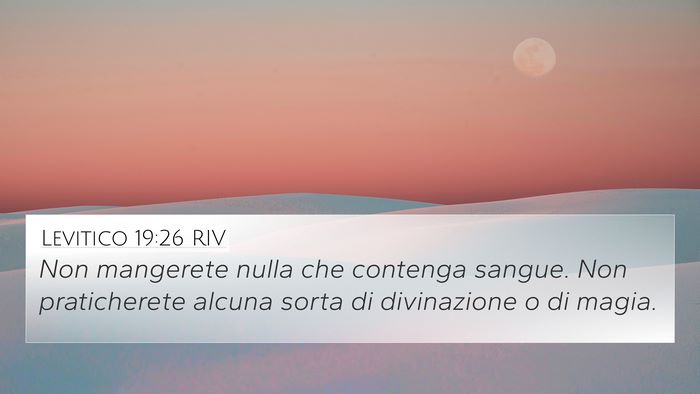 Levitico 19:26 RIV Bible Verse Image