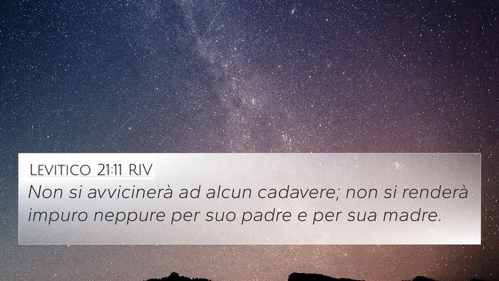 Levitico 21:11 RIV Bible Verse Image