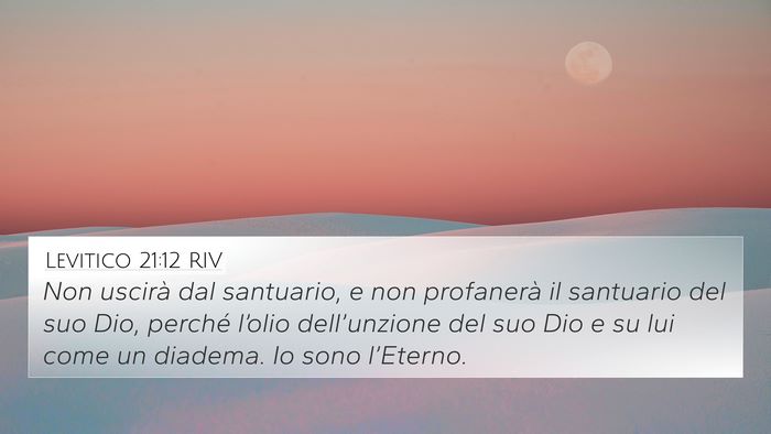 Levitico 21:12 RIV Bible Verse Image